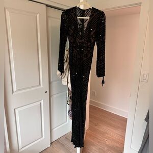 For Love & Lemons maxi sheer gown